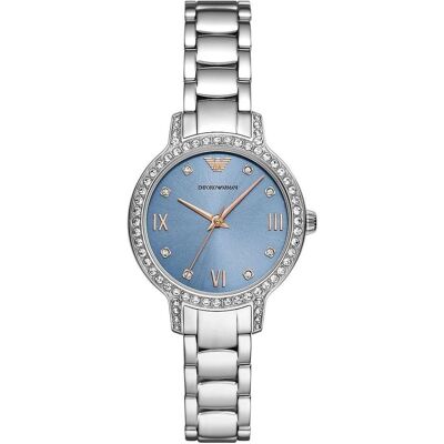 Giorgio Armani Emporio Armani, Montre, AR11585 Cleo, Argent, (Horloge analogique, 32 mm) - Publicité Giorgio Armani Emporio Armani, Montre, AR11585 Cleo, Argent, (Horloge analogique, 32 mm) - Publicité