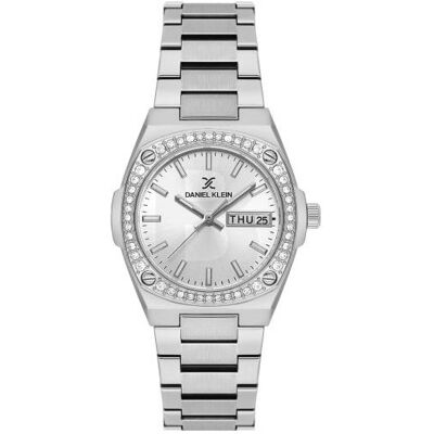 Daniel Klein, Montre, DK.1.14122-1, Argent, (Horloge analogique, 40 mm) - Publicité Daniel Klein, Montre, DK.1.14122-1, Argent, (Horloge analogique, 40 mm) - Publicité