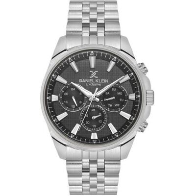 Daniel Klein, Montre, DK.1.14240-1, Argent, (Horloge analogique, 40 mm) - Publicité Daniel Klein, Montre, DK.1.14240-1, Argent, (Horloge analogique, 40 mm) - Publicité