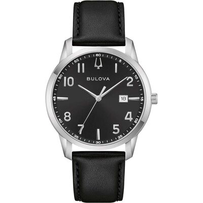 Bulova, Montre, Classic 96B473, Argent, (Horloge analogique, 40 mm) - Publicité Bulova, Montre, Classic 96B473, Argent, (Horloge analogique, 40 mm) - Publicité