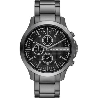 Giorgio Armani Exchange, Montre, Hampton, Gris, (Chronographe, 46 mm) - Publicité Giorgio Armani Exchange, Montre, Hampton, Gris, (Chronographe, 46 mm) - Publicité