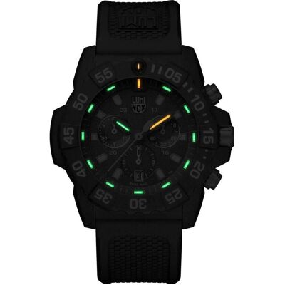 Luminox, Montre, Navy Seal 3580, Noir, (Chronographe, Horloge analogique, Swiss Made, 45 mm) - Publicité Luminox, Montre, Navy Seal 3580, Noir, (Chronographe, Horloge analogique, Swiss Made, 45 mm) - Publicité