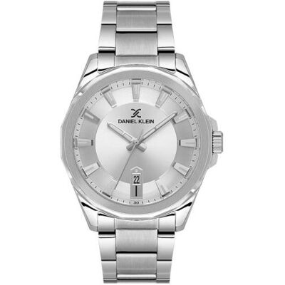 Daniel Klein, Montre, DK.1.14199-1, Argent, (Horloge analogique, 40 mm) - Publicité Daniel Klein, Montre, DK.1.14199-1, Argent, (Horloge analogique, 40 mm) - Publicité
