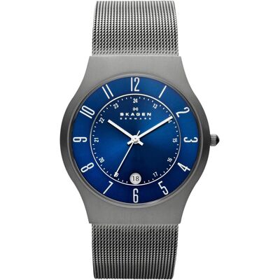 Skagen, Montre, frontières, Gris, (Horloge analogique, 36 mm) - Publicité Skagen, Montre, frontières, Gris, (Horloge analogique, 36 mm) - Publicité