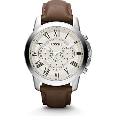 Fossil, Montre, Grant, Multicolore, (Chronographe, Horloge analogique, 44 mm) - Publicité Fossil, Montre, Grant, Multicolore, (Chronographe, Horloge analogique, 44 mm) - Publicité