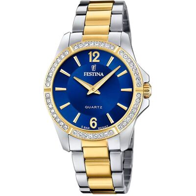 Festina, Montre, Mademoiselle, Argent, (Horloge analogique, 34.50 mm) - Publicité Festina, Montre, Mademoiselle, Argent, (Horloge analogique, 34.50 mm) - Publicité