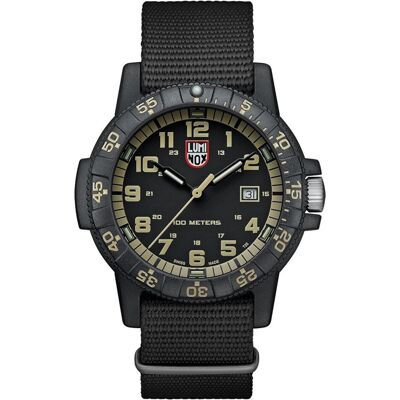 Luminox, Montre, Leatherback Sea Turtle Giant 0320 Series, Noir, Beige, (Horloge analogique, Swiss Made, 44 mm) - Publicité Luminox, Montre, Leatherback Sea Turtle Giant 0320 Series, Noir, Beige, (Horloge analogique, Swiss Made, 44 mm) - Publicité