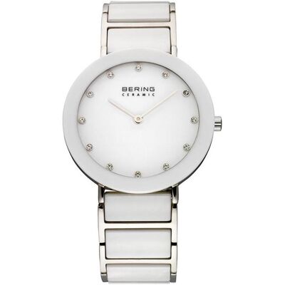 Bering, Montre, céramique, Argent, (Horloge analogique, 35 mm) - Publicité Bering, Montre, céramique, Argent, (Horloge analogique, 35 mm) - Publicité