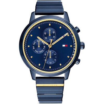 Tommy Hilfiger Montre, Blake, Bleu, (Horloge analogique, 38 mm) - Publicité Tommy Hilfiger Montre, Blake, Bleu, (Horloge analogique, 38 mm) - Publicité