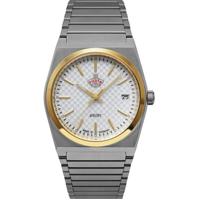 UMR Ruhla, Montre, Ruhl 1929 Space Control 4643M-1 Montre solaire, Argent, (Horloge analogique, 42 mm) - Publicité UMR Ruhla, Montre, Ruhl 1929 Space Control 4643M-1 Montre solaire, Argent, (Horloge analogique, 42 mm) - Publicité