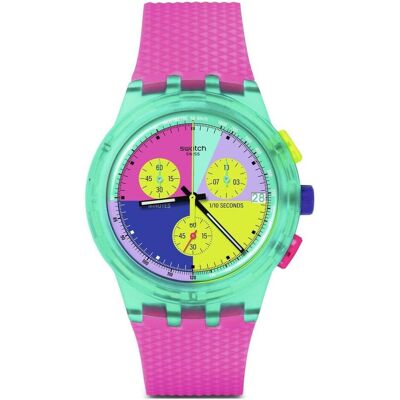Swatch, Montre, Neonblitzpfeil SUSG408 - Publicité Swatch, Montre, Neonblitzpfeil SUSG408 - Publicité