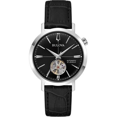Bulova, Montre, 96A317, Noir, Argent, (Horloge analogique, 38 mm) - Publicité Bulova, Montre, 96A317, Noir, Argent, (Horloge analogique, 38 mm) - Publicité