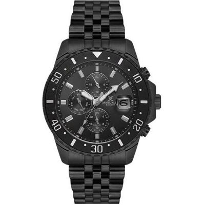 Daniel Klein, Montre, DK.1.14243-5, Noir, Argent, (Horloge analogique, 42 mm) - Publicité Daniel Klein, Montre, DK.1.14243-5, Noir, Argent, (Horloge analogique, 42 mm) - Publicité