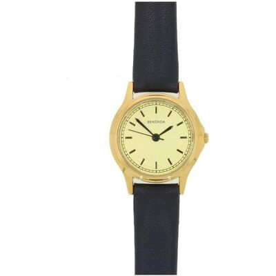 Sekonda, Montre, Montre-bracelet pour femme en cuir vegan - Publicité Sekonda, Montre, Montre-bracelet pour femme en cuir vegan - Publicité