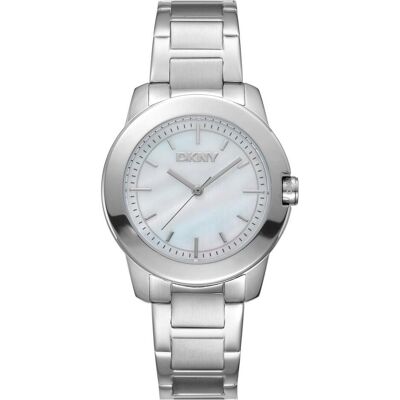 DKNY, Montre, Park Ave Midi Damenuhr, Argent, (Horloge analogique, 32 mm) - Publicité DKNY, Montre, Park Ave Midi Damenuhr, Argent, (Horloge analogique, 32 mm) - Publicité