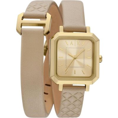 Giorgio Armani Exchange, Montre, Damenuhr, Or, (Horloge analogique, 27 mm) - Publicité Giorgio Armani Exchange, Montre, Damenuhr, Or, (Horloge analogique, 27 mm) - Publicité