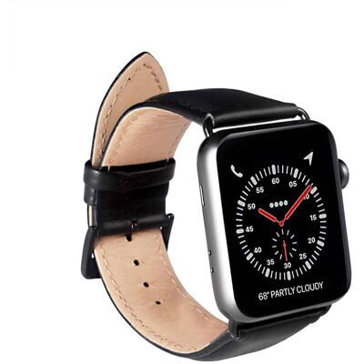 Bracelet de montre BUFFALO Noir pour Apple Watch 38/40/41 - Bracelet de montre - Publicité Bracelet de montre BUFFALO Noir pour Apple Watch 38/40/41 - Bracelet de montre - Publicité
