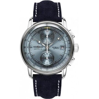Zeppelin, Montre, 86704, Bleu, (Chronographe, Horloge analogique, 42 mm) - Publicité Zeppelin, Montre, 86704, Bleu, (Chronographe, Horloge analogique, 42 mm) - Publicité