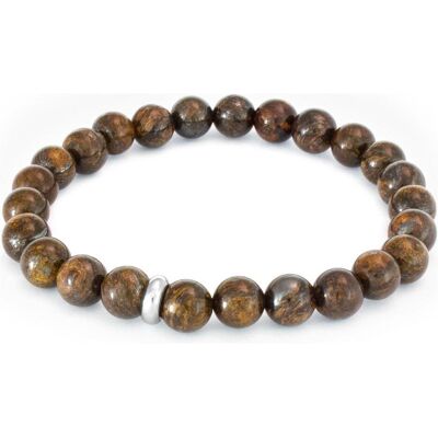 Beneto, Bracelet, Bracelet en bronzite serti MINK127/20, (Bronzite) - Publicité Beneto, Bracelet, Bracelet en bronzite serti MINK127/20, (Bronzite) - Publicité