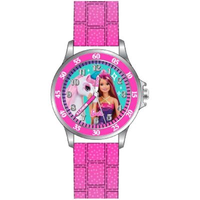 Disney Montre, Bijoux Barbie Time Teacher, Multicolore, (Horloge analogique, 33 mm) - Publicité Disney Montre, Bijoux Barbie Time Teacher, Multicolore, (Horloge analogique, 33 mm) - Publicité