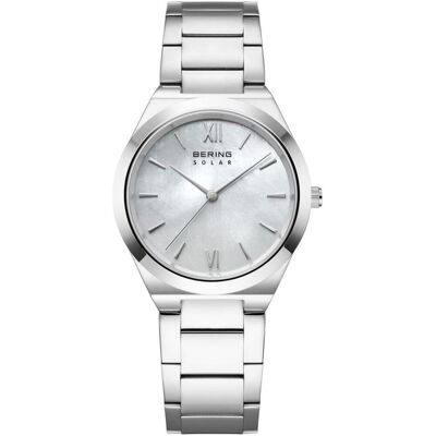 Bering, Montre, 19932-700 Damenuhr Solar 32mm 5ATM, Blanc, Argent, (Horloge analogique, 32 mm) - Publicité Bering, Montre, 19932-700 Damenuhr Solar 32mm 5ATM, Blanc, Argent, (Horloge analogique, 32 mm) - Publicité