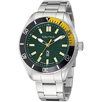 Nautica, Montre, NAPFWS504, Argent, (Horloge analogique) - Publicité Nautica, Montre, NAPFWS504, Argent, (Horloge analogique) - Publicité