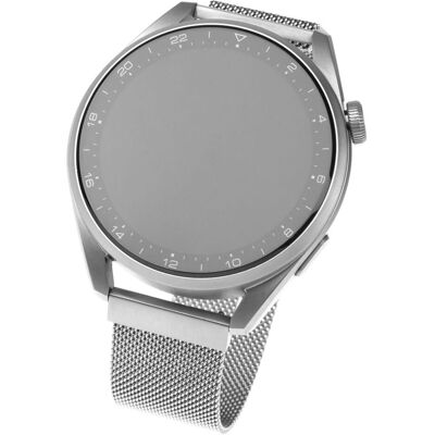 Bracelet en maille d'acier fixe - Accessoire universel pour smartwatch 22mm - Publicité Bracelet en maille d'acier fixe - Accessoire universel pour smartwatch 22mm - Publicité