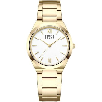 Bering, Montre, 19932-734 Damenuhr Solar 32mm 5ATM, Or, (Horloge analogique, 32 mm) - Publicité Bering, Montre, 19932-734 Damenuhr Solar 32mm 5ATM, Or, (Horloge analogique, 32 mm) - Publicité