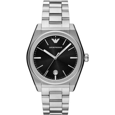 Giorgio Armani Emporio Armani, Montre, Federico, Argent, (Horloge analogique, 41 mm) - Publicité Giorgio Armani Emporio Armani, Montre, Federico, Argent, (Horloge analogique, 41 mm) - Publicité