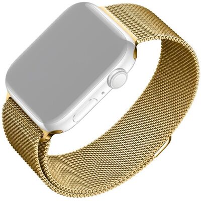 Bracelet en maille FIXED Or - Pour Apple Watch 42/44/45/46/49mm - Publicité Bracelet en maille FIXED Or - Pour Apple Watch 42/44/45/46/49mm - Publicité