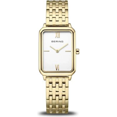 Bering, Montre, 17423-734 Damenuhr Classic 23mm 3ATM, Or, Blanc, (Horloge analogique, 23 mm) - Publicité Bering, Montre, 17423-734 Damenuhr Classic 23mm 3ATM, Or, Blanc, (Horloge analogique, 23 mm) - Publicité