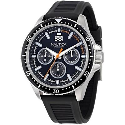 Nautica, Montre, NAPWRF401, Argent, (Horloge analogique) - Publicité Nautica, Montre, NAPWRF401, Argent, (Horloge analogique) - Publicité