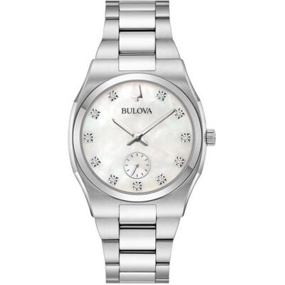 Bulova, Montre, Classique, Argent, (Horloge analogique) - Publicité Bulova, Montre, Classique, Argent, (Horloge analogique) - Publicité