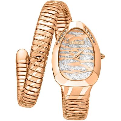 Just Cavalli, Montre, Signature Snake Glam Evo 8 Solo - JC1L225M0055, Or, (Horloge analogique, 22 mm) - Publicité Just Cavalli, Montre, Signature Snake Glam Evo 8 Solo - JC1L225M0055, Or, (Horloge analogique, 22 mm) - Publicité