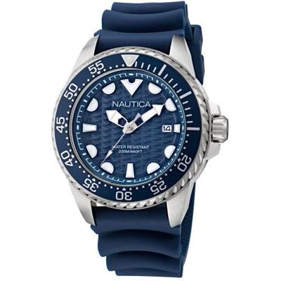 Nautica, Montre, NAPSDS501, Argent, (Horloge analogique) - Publicité Nautica, Montre, NAPSDS501, Argent, (Horloge analogique) - Publicité