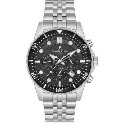Daniel Klein, Montre, DK.1.14233-1, Argent, (Horloge analogique, 40 mm) - Publicité Daniel Klein, Montre, DK.1.14233-1, Argent, (Horloge analogique, 40 mm) - Publicité
