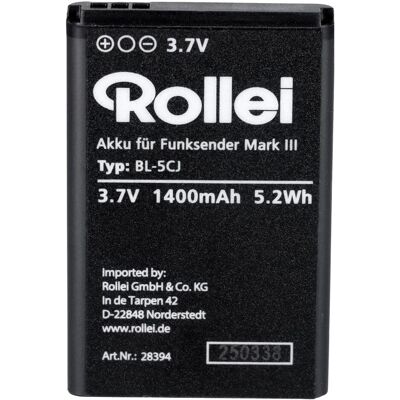 Rollei Akku für Funksender Mark III (Batterie de l'appareil photo), Alimentation pour appareil photo - Publicité Rollei Akku für Funksender Mark III (Batterie de l'appareil photo), Alimentation pour appareil photo - Publicité
