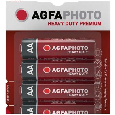 Agfaphoto zinková batéria R06/AA, blister 4ks (4 pcs, AA), Batteries + piles - Publicité Agfaphoto zinková batéria R06/AA, blister 4ks (4 pcs, AA), Batteries + piles - Publicité