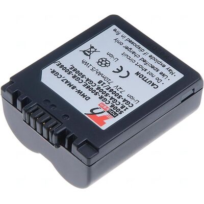 T6 Power Batterie Panasonic DMW-BMA7, CGR-S006, CGR-S006E, CGA-S006,, modrà (Batterie de l'appareil photo), Alimentation pour appareil photo, Bleu - Publicité T6 Power Batterie Panasonic DMW-BMA7, CGR-S006, CGR-S006E, CGA-S006,, modrà (Batterie de l'appareil photo), Alimentation pour appareil photo, Bleu - Publicité