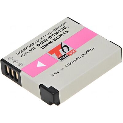 T6 Power Batterie Panasonic DMW-BCM13, DMW-BCM13E,, Äerná (Batterie de l'appareil photo), Alimentation pour appareil photo, Noir - Publicité T6 Power Batterie Panasonic DMW-BCM13, DMW-BCM13E,, Äerná (Batterie de l'appareil photo), Alimentation pour appareil photo, Noir - Publicité