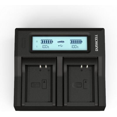Duracell Chargeur double pour DR9967/LP-E10 (Chargeur de batterie d'appareil photo), Alimentation pour appareil photo, Noir - Publicité Duracell Chargeur double pour DR9967/LP-E10 (Chargeur de batterie d'appareil photo), Alimentation pour appareil photo, Noir - Publicité