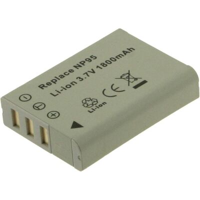 2-Power NP-95 (Batterie de l'appareil photo), Alimentation pour appareil photo, Gris - Publicité 2-Power NP-95 (Batterie de l'appareil photo), Alimentation pour appareil photo, Gris - Publicité