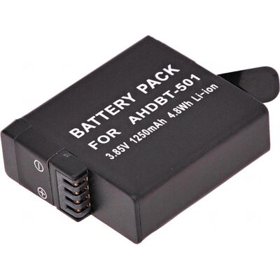 T6 Power Batterie GoPro Hero5, Hero6 Black, AHDBT-501, AABAT-001, 601-10197-000 (Batterie de l'appareil photo), Alimentation pour appareil photo, Noir - Publicité T6 Power Batterie GoPro Hero5, Hero6 Black, AHDBT-501, AABAT-001, 601-10197-000 (Batterie de l'appareil photo), Alimentation pour appareil photo, Noir - Publicité