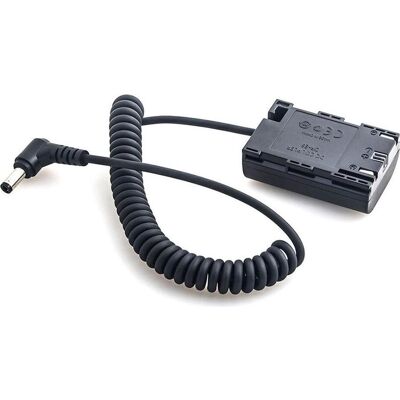 Caruba Canon LP E6 batterie factice entièrement décodée (câble à ressort), Alimentation pour appareil photo, Noir - Publicité Caruba Canon LP E6 batterie factice entièrement décodée (câble à ressort), Alimentation pour appareil photo, Noir - Publicité