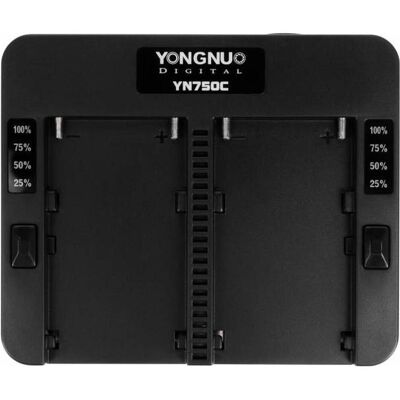 Chargeur double Yongnuo YN750C - Alimentation caméra - Publicité Chargeur double Yongnuo YN750C - Alimentation caméra - Publicité