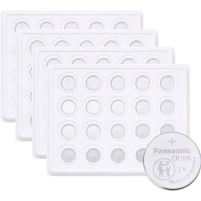 Panasonic Knopfzelle CR 1616 3 V 1200 St. 55 mAh Lithium CR1616 (CR1616, 55 mAh), Batteries + piles - Publicité Panasonic Knopfzelle CR 1616 3 V 1200 St. 55 mAh Lithium CR1616 (CR1616, 55 mAh), Batteries + piles - Publicité