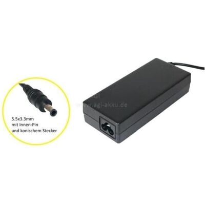 AGI 87164 - Ordinateur portable - Intérieur - 100-240 V - noir - NP-R509 - 122 mm (90 W), Alimentation pour notebook, Noir - Publicité AGI 87164 - Ordinateur portable - Intérieur - 100-240 V - noir - NP-R509 - 122 mm (90 W), Alimentation pour notebook, Noir - Publicité