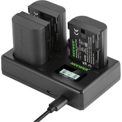 Neewer LP-E6NH (Batterie de l'appareil photo, Chargeur de batterie d'appareil photo), Alimentation pour appareil photo, Noir - Publicité Neewer LP-E6NH (Batterie de l'appareil photo, Chargeur de batterie d'appareil photo), Alimentation pour appareil photo, Noir - Publicité