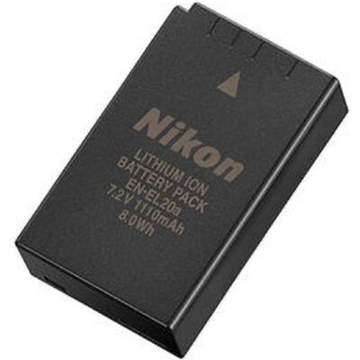 Nikon EN-EL20a (Batterie de l'appareil photo), Alimentation pour appareil photo, Noir - Publicité Nikon EN-EL20a (Batterie de l'appareil photo), Alimentation pour appareil photo, Noir - Publicité