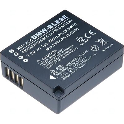 T6 Power Batterie Panasonic DMW-BLE9, DMW-BLE9E, DMW-BLG10, DMW-BLG10E, BP-DC15 (Batterie de l'appareil photo), Alimentation pour appareil photo, Noir - Publicité T6 Power Batterie Panasonic DMW-BLE9, DMW-BLE9E, DMW-BLG10, DMW-BLG10E, BP-DC15 (Batterie de l'appareil photo), Alimentation pour appareil photo, Noir - Publicité